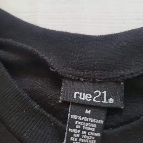 rue21 Size M Crewneck Pullover Taco Tunic Sweatshirt Let's Taco 'Bout It - Picture 8 of 9